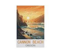 Jigsaw Puzzle 1500 Pieces for Adults，Cannon Beach Oregon，Large Puzzle Game Artwork for Adults Teens（57x87cm）-FN79