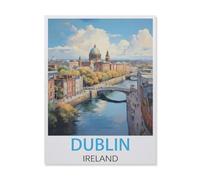 Jigsaw Puzzle 1500 Pieces for Adults，Dublin Ireland，Kids Teens Large Families Puzzle Game（57x87cm）-FM57