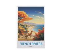 Jigsaw Puzzle 1500 Pieces for Adults，French Riviera France，Unique Suitable for Teenagers and Adults, Home Decoration（57x87cm）-FY25