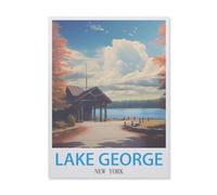 Jigsaw Puzzle 1500 Pieces for Adults，Lake George New York，Large Puzzle Game Artwork for Adults Teens（57x87cm）-FH18