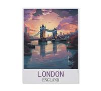 Jigsaw Puzzle 1500 Pieces for Adults，London England，Teens Boys Girls Puzzles Difficult Thick Sturdy Pieces Challenging Puzzle for Party Games（57x87cm）-FK49