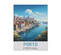 Jigsaw Puzzle 1500 Pieces for Adults，Porto Portugal，Unique Suitable for Teenagers and Adults, Home Decoration（57x87cm）-FJ85