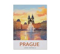 Jigsaw Puzzle 1500 Pieces for Adults，Prague Czech Republic，Large Puzzle Game Artwork for Adults Teens（57x87cm）-EF58