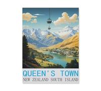 Jigsaw Puzzle 1500 Pieces for Adults，Queenstown New Zealand South Island，Large Puzzle Game Artwork for Adults Teens, Family Decorations, Unique Puzzle Gift（57x87cm）-FK63