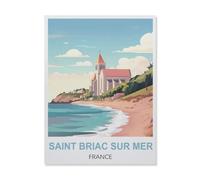 Jigsaw Puzzle 1500 Pieces for Adults，Saint Briac sur Mer France，Teens Boys Girls Puzzles Difficult Thick Sturdy Pieces Challenging Puzzle for Party Games（57x87cm）-ES68