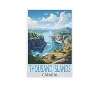 Jigsaw Puzzle 1500 Pieces for Adults，Thousand Islands Canada，Large Puzzle Game Artwork for Adults Teens, Family Decorations, Unique Puzzle Gift（57x87cm）-FU3