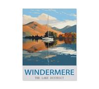 Jigsaw Puzzle 1500 Pieces for Adults，Windermere The Lake District，Large Puzzle Game Artwork for Adults Teens（57x87cm）-EB78