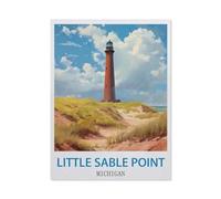 Jigsaw Puzzle 1500 Pieces，Little Sable Point Michigan，Large Family Puzzle Game Artwork for Adults Teens（57x87cm）-EA95