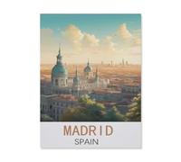 Jigsaw Puzzle 1500 Pieces，Madrid Spain，Wood Children Toys Decompression Game（57x87cm）-FK79