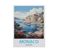 Jigsaw Puzzle 1500 Pieces，Monaco，Paper Children Toys Decompression Game（57x87cm）-EV99