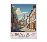 Jigsaw Puzzle 1500 Pieces，Shrewsbury West Midlands，Wood Children Toys Decompression Game（57x87cm）-FI58