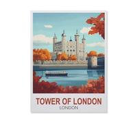 Jigsaw Puzzle 1500 Pieces，Tower of London London，Wood Children Toys Decompression Game（57x87cm）-FE99
