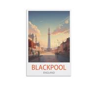 Jigsaw Puzzle 2000 Piece，Blackpool England Posters Classic Puzzle Kids Puzzle Challenging and Difficult Puzzles for Adults and Teens 100x70cm