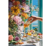 Jigsaw Puzzle 30 Pieces Sunshine Tea, Premium Jigsaws 30 Pieces for Adults & Teens, Precision Fit Thick Board, Ideal Gift for for Men & Women, Finished Size 25x20cm Honey