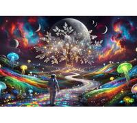 Jigsaw Puzzle 300 Pieces Enchanted Tree, Premium Jigsaws 300 Pieces for Adults & Teens, Precision Fit Thick Board, Ideal Gift for for Men & Women, Finished Size 40x28cm River
