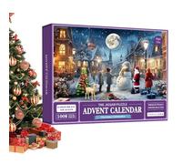 Jigsaw Puzzle | Christmas Cottage Jigsaww Countdown Calendars | 24 Boxes Puzzles Countdowns Calendarr Present for Adults, Home Decoration Christening