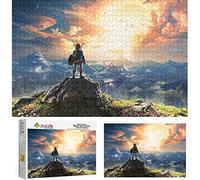 Jigsaw Puzzle de Bois De 1000 Pièces，The Legend of Zelda，Adulte Jeu pour Enfants Jouet Éducatif（38x26cm）