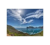 Jigsaw Puzzle，Hout Bay Depuis la Route de Chapman's Peak，1000 Pièces Puzzle Drôle en Papier pour Adultes 1000 Pièces, Est pour Les Amis Et La Famille（50x70cm）-AT43
