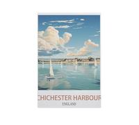 Jigsaw Puzzle Picture,Baie de Chichester, Angleterre,1000 Pièces Puzzles Ronds - Jeux Éducatifs Jouets Joli Cadeau Assemblage Puzzles pour Adultes(38x26cm)-AN45