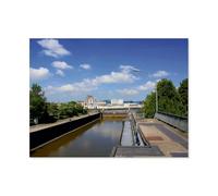 Jigsaw Puzzle Picture，Chef-Lieu du District de Wesermarsch，1000 Pièces Puzzles Ronds - Jeux Éducatifs Jouets Joli Cadeau Assemblage Puzzles pour Adultes（75x50cm）-AR1