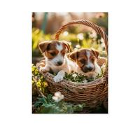 Jigsaw Puzzle Picture，Le Jardin est pourtant Assez Grand，1000 Pièces Puzzles Ronds - Jeux Éducatifs Jouets Joli Cadeau Assemblage Puzzles pour Adultes（75x50cm）-AG85