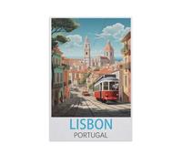 Jigsaw Puzzle Picture，Lisbonne Portugal，1000 Pièces Puzzles Ronds - Jeux Éducatifs Jouets Joli Cadeau Assemblage Puzzles pour Adultes（50x70cm）-FT41