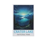 Jigsaw Puzzle Picture,Parc National du lac Crater,1000 Pièces Puzzles Ronds - Jeux Éducatifs Jouets Joli Cadeau Assemblage Puzzles pour Adultes(38x26cm)-GJ41