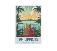 Jigsaw Puzzle Picture,Philippines, Asie du Sud-Est,1000 Pièces Puzzles Ronds - Jeux Éducatifs Jouets Joli Cadeau Assemblage Puzzles pour Adultes(50x70cm)-GA1