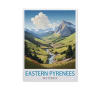 Jigsaw Puzzle Picture，Pyrénées-Orientales, Occitanie，1000 Pièces Puzzles Ronds - Jeux Éducatifs Jouets Joli Cadeau Assemblage Puzzles pour Adultes（50x70cm）-GO61