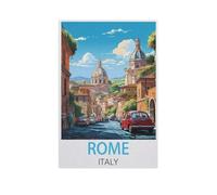 Jigsaw Puzzle Picture,Rome Italie,1000 Pièces Puzzles Ronds - Jeux Éducatifs Jouets Joli Cadeau Assemblage Puzzles pour Adultes(50x70cm)-FP61