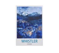 Jigsaw Puzzle Picture,Whistler, Canada,1000 Pièces Puzzles Ronds - Jeux Éducatifs Jouets Joli Cadeau Assemblage Puzzles pour Adultes(75x50cm)-GC81