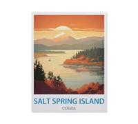 Jigsaw Puzzle,Salt Spring Island, Canada,1000 Pièces Puzzle Drôle en Papier pour Adultes 1000 Pièces, Est pour Les Amis Et La Famille(50x70cm)-CN14