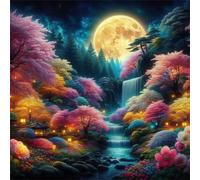 Jigsaw Puzzles 1000 Pieces, Jigsaws Full Moon Jungle 1000 Piece Jigsaw Puzzles for Adults, Challenge High Difficulty Family Puzzle Game 65x65cm/26x26inch