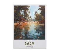 Jigsaw Puzzles 1000 Pieces Paper Assembling Picture，Goa Indian ， Tree，Adults Games Educational Toys（50x70cm）-DV61