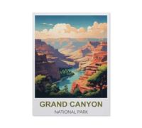 Jigsaw Puzzles 1000 Pieces Paper Assembling Picture，Grand Canyon National Park Vintage Travel Poster，Adults Games Educational Toys（50x70CM）-CA41