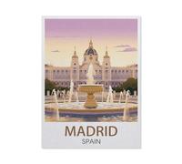 Jigsaw Puzzles 1000 Pieces Paper Assembling Picture，Madrid Spain，Adults Games Educational Toys（26x38cm）-EW82