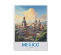 Jigsaw Puzzles 1000 Pieces Paper Assembling Picture，Mexico City，Adults Games Educational Toys（50x70cm）-FF82