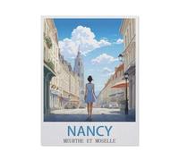 Jigsaw Puzzles 1000 Pieces Paper Assembling Picture，Nancy Meurthe et Moselle，Adults Games Educational Toys（26x38cm）-BS21