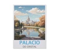 Jigsaw Puzzles 1000 Pieces Paper Assembling Picture，Palacio De Cristal，Adults Games Educational Toys（26x38cm）-FM82