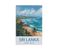 Jigsaw Puzzles 1000 Pieces Paper Assembling Picture，Sri Lanka Indian Ocean，Adults Games Educational Toys（50x70cm）-GB62