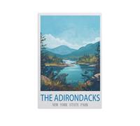 Jigsaw Puzzles 1000 Pieces Paper Assembling Picture，The Adirondacks New York State Park，Adults Games Educational Toys（38x52cm）-GB22