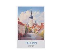 Jigsaw Puzzles 1000 Pieces，Tallinn Estonia，Paper Children Games Educational Toys（26x38cm）-FX23