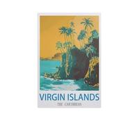 Jigsaw Puzzles 1000 Pieces，Virgin Islands The Caribbean，Wood Children Games Educational Toys（38x52cm）-GC83