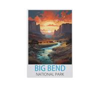 Jigsaw Puzzles 1000 Pieces Wood Assembling Picture，Big Bend National Park，Adults Games Educational Toys（38x52cm）-FR62