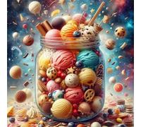 Jigsaw Puzzles 120 Pieces, Jigsaws Cosmic Delights 120 Piece Jigsaw Puzzles for Adults, Challenge High Difficulty Family Puzzle Game 45x45cm/18x18inch