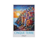 Jigsaw Puzzles 1500 Pieces，Cinque Terre Italy，Wood Children Games Educational Toys（57x87cm）-FV3
