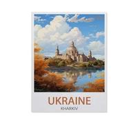 Jigsaw Puzzles 1500 Pieces Paper Assembling Picture，Ukraine Kharkiv ， Church，Adults Games Educational Toys（57x87cm）-DX21