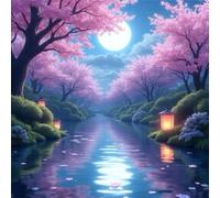 Jigsaw Puzzles 300 Pieces, Jigsaws Moonlit Night Trees 300 Piece Jigsaw Puzzles for Adults, Challenge High Difficulty Family Puzzle Game 35x35cm/14x14inch