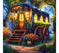 Jigsaw Puzzles 35 Pieces, Jigsaws Jungle Carriage 35 Piece Jigsaw Puzzles for Adults, Challenge High Difficulty Family Puzzle Game 30x30cm/12x12inch