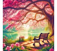 Jigsaw Puzzles 35 Pieces, Jigsaws Lake View Tree 35 Piece Jigsaw Puzzles for Adults, Challenge High Difficulty Family Puzzle Game 30x30cm/12x12inch